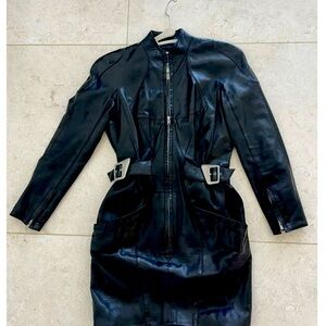 COPY - VINTAGE THIERRY MUGLER MINI DRESS LEATHER